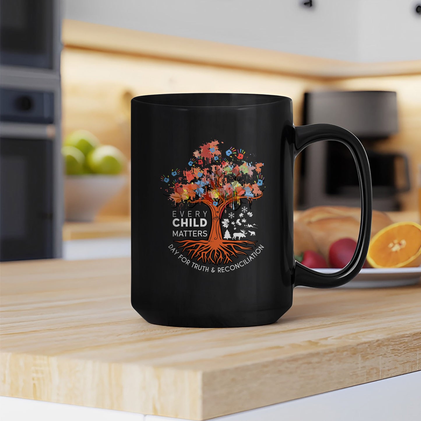 Every Child Matters Tree Of Life, Handprints Of Hope, And Healing Ceramic Coffee Mug