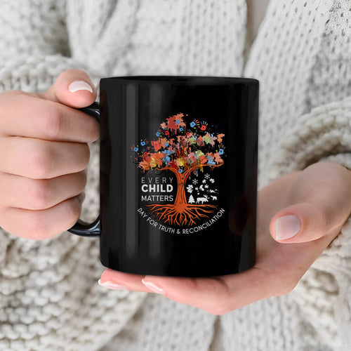 Every Child Matters Tree Of Life, Handprints Of Hope, And Healing Ceramic Coffee Mug