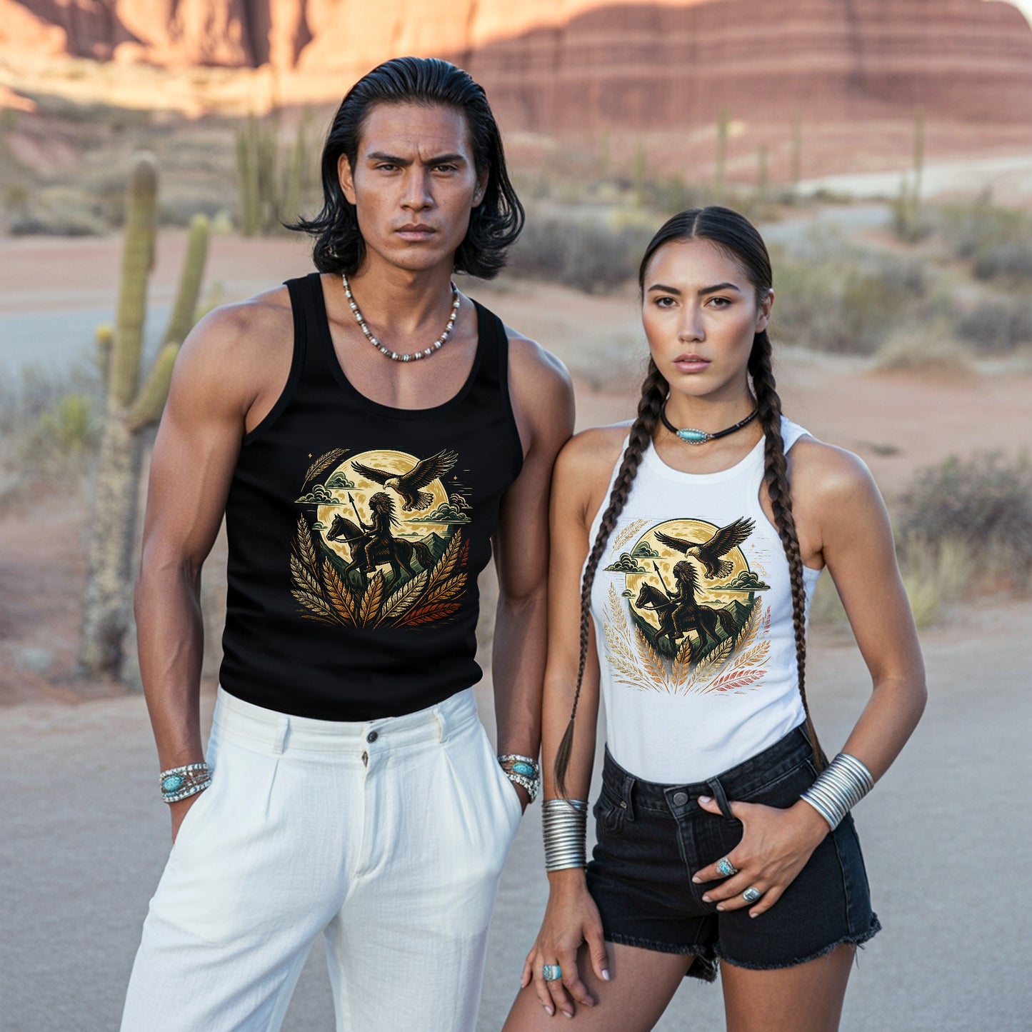 Trail Of Tears - Native American Chief Ride Horse Unisex Tank Top