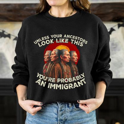 An Immigrant-Unless Your Ancestors Look Like This Unisex T-Shirt/Hoodie/Sweatshirt