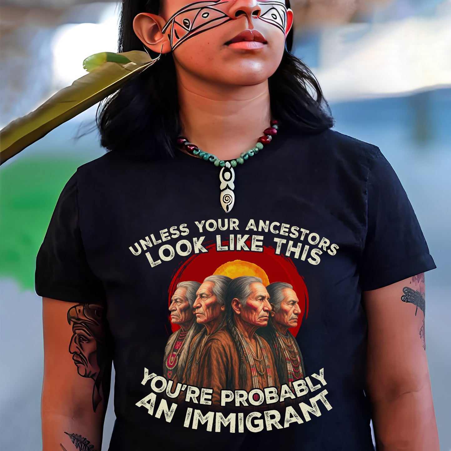 An Immigrant-Unless Your Ancestors Look Like This Unisex T-Shirt/Hoodie/Sweatshirt