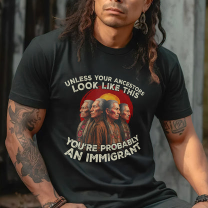An Immigrant-Unless Your Ancestors Look Like This Unisex T-Shirt/Hoodie/Sweatshirt