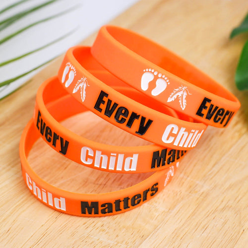 SALE 50% OFF - Every Child Matters Silicone Wristband - Debossed Color 001