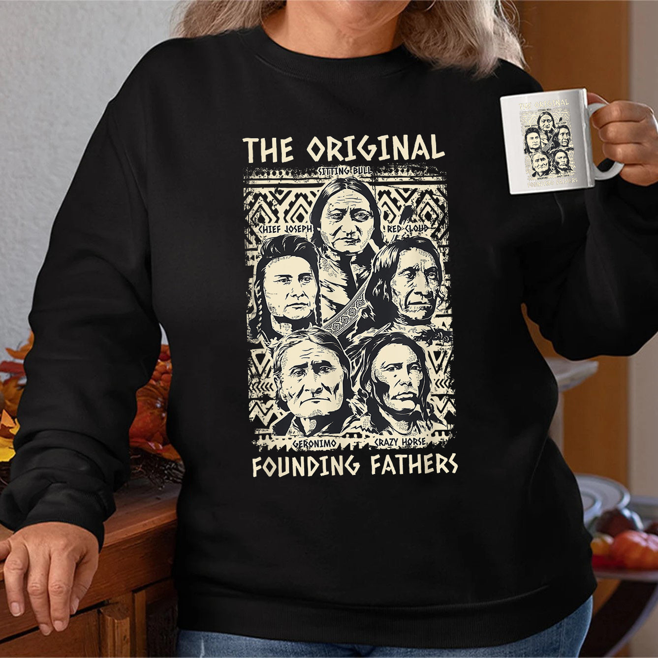 Native American Chief The Original Founding Five Father Hoodie Unisex T-Shirt/Hoodie/Sweatshirt