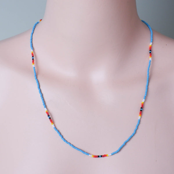 Full Color Handmade Beaded Necklace Unisex With Native American Style