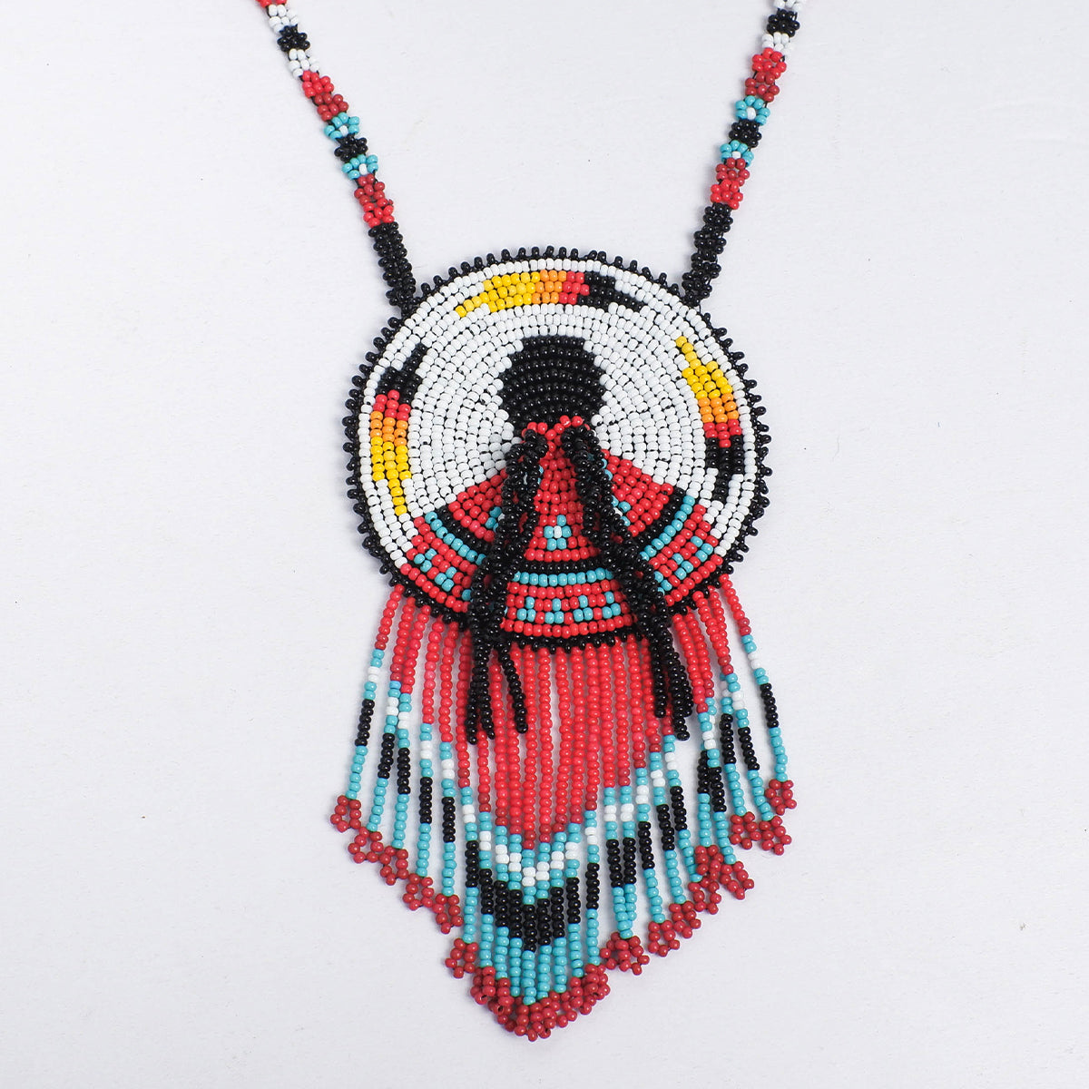 SALE 50% OFF - Premium MMIW Handmade Beaded Necklace Long Native American Style for Women