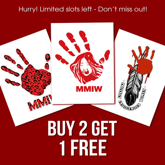 MMIW Awareness Red Hand Decal - Buy More Get More