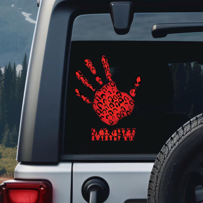 MMIW Awareness Red Hand Decal - Buy More Get More