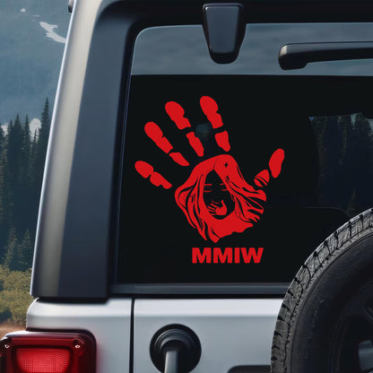MMIW Awareness Red Hand Decal - Buy More Get More