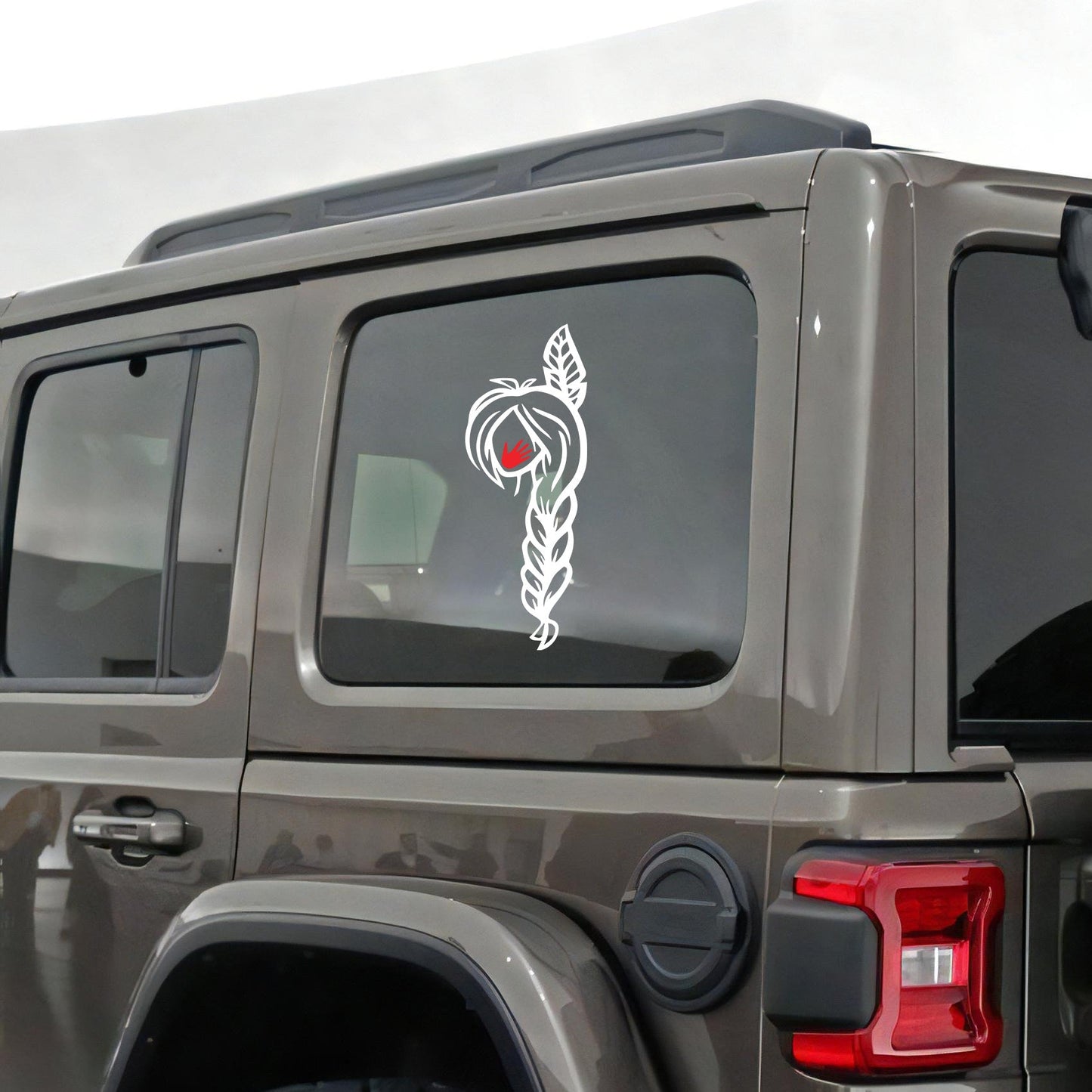 No More Stolen Sisters - Missing and Murdered Indigenous Women Red Hand Decal