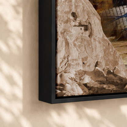 The Three Native American Chief Portrait Poster/Canvas