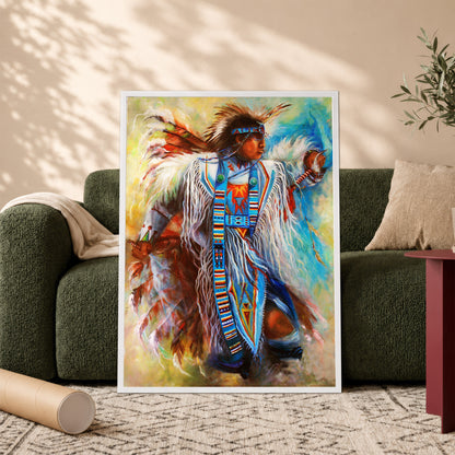 Native American Man Dance Poster/Canvas