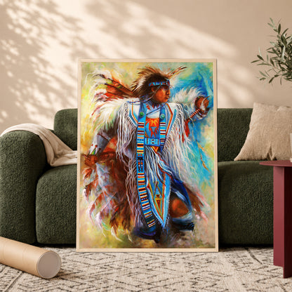Native American Man Dance Poster/Canvas