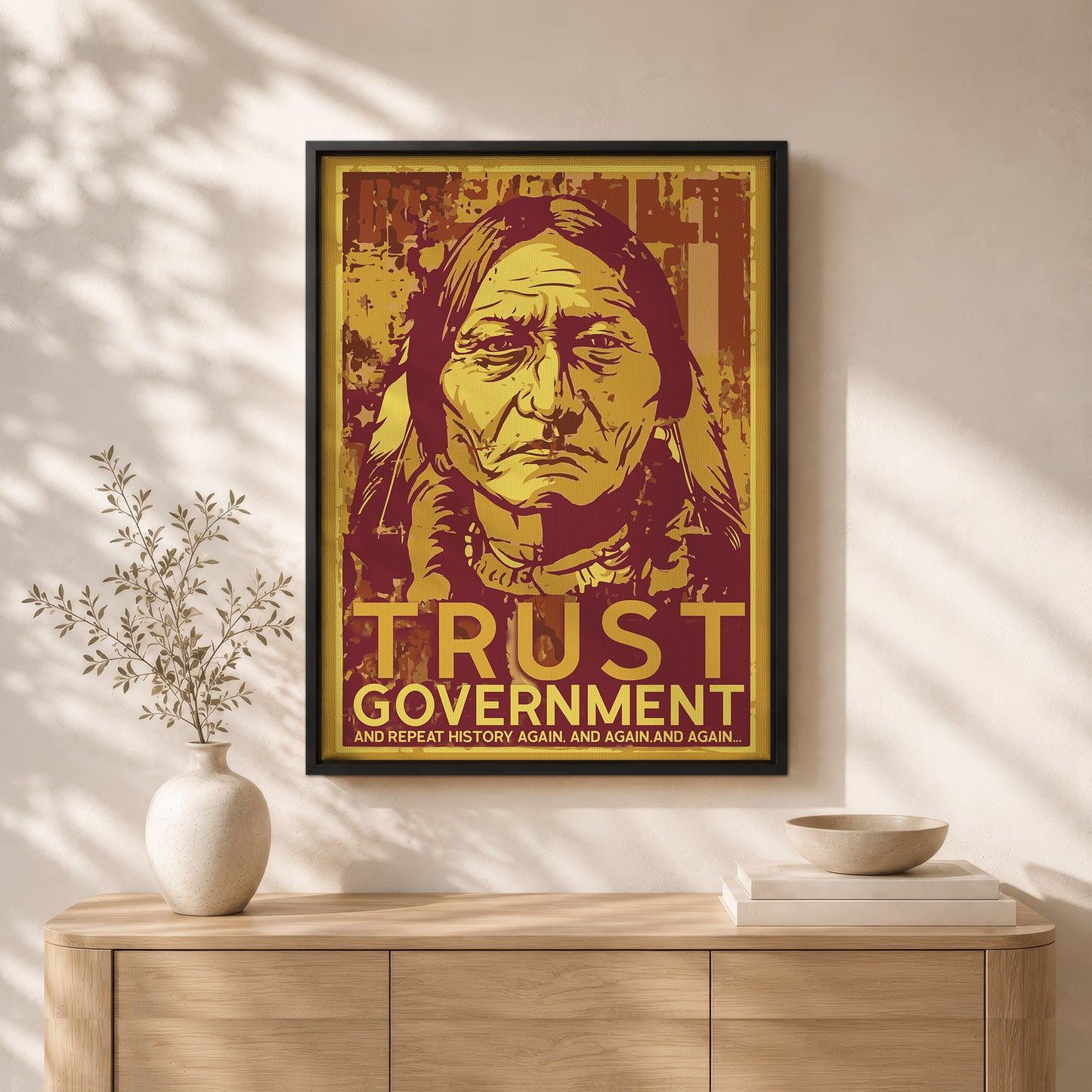 The Native Chief Portrait Poster/Canvas