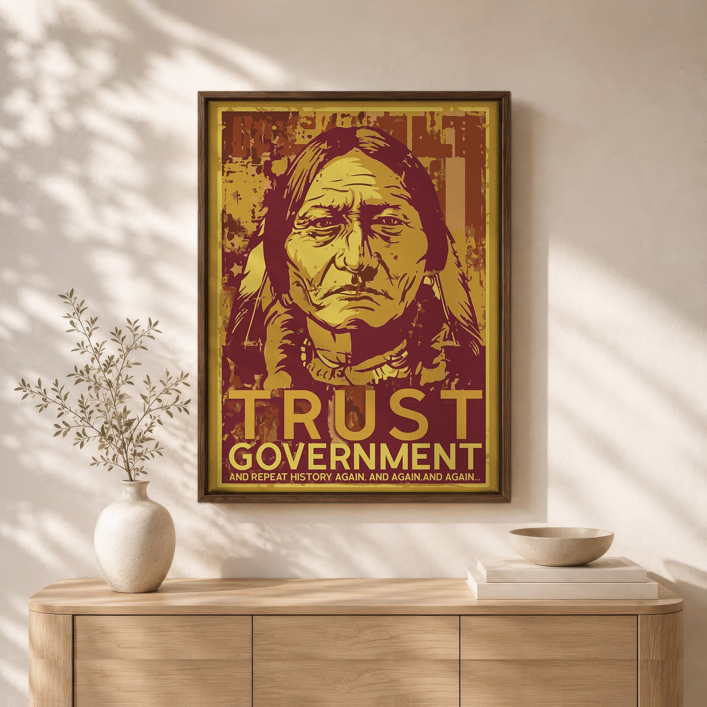 The Native Chief Portrait Poster/Canvas