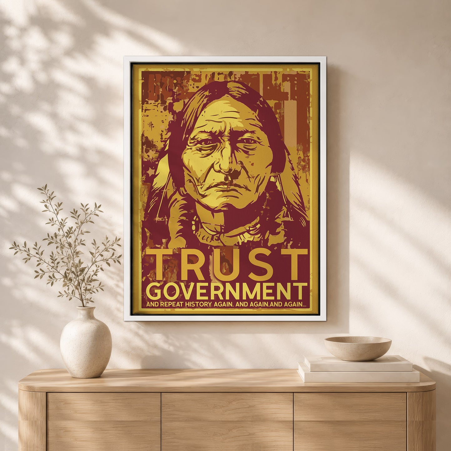 The Native Chief Portrait Poster/Canvas