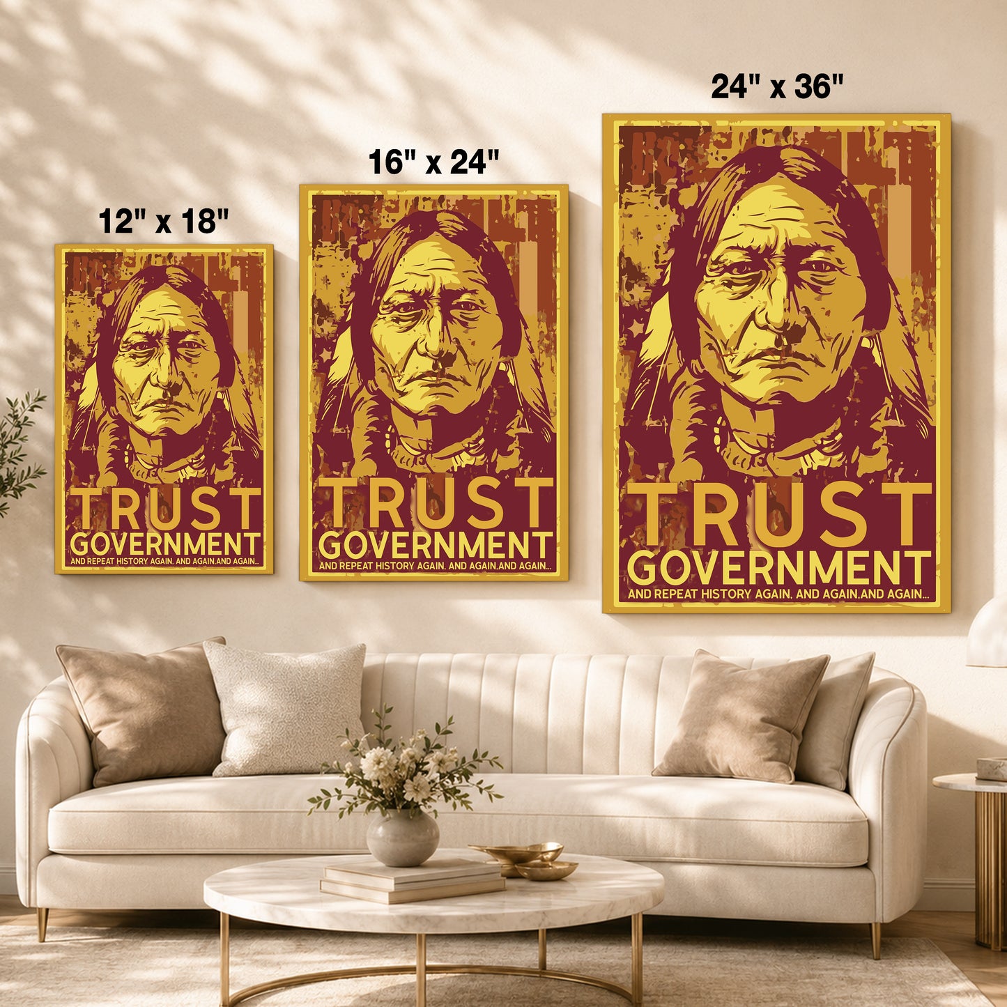 The Native Chief Portrait Poster/Canvas