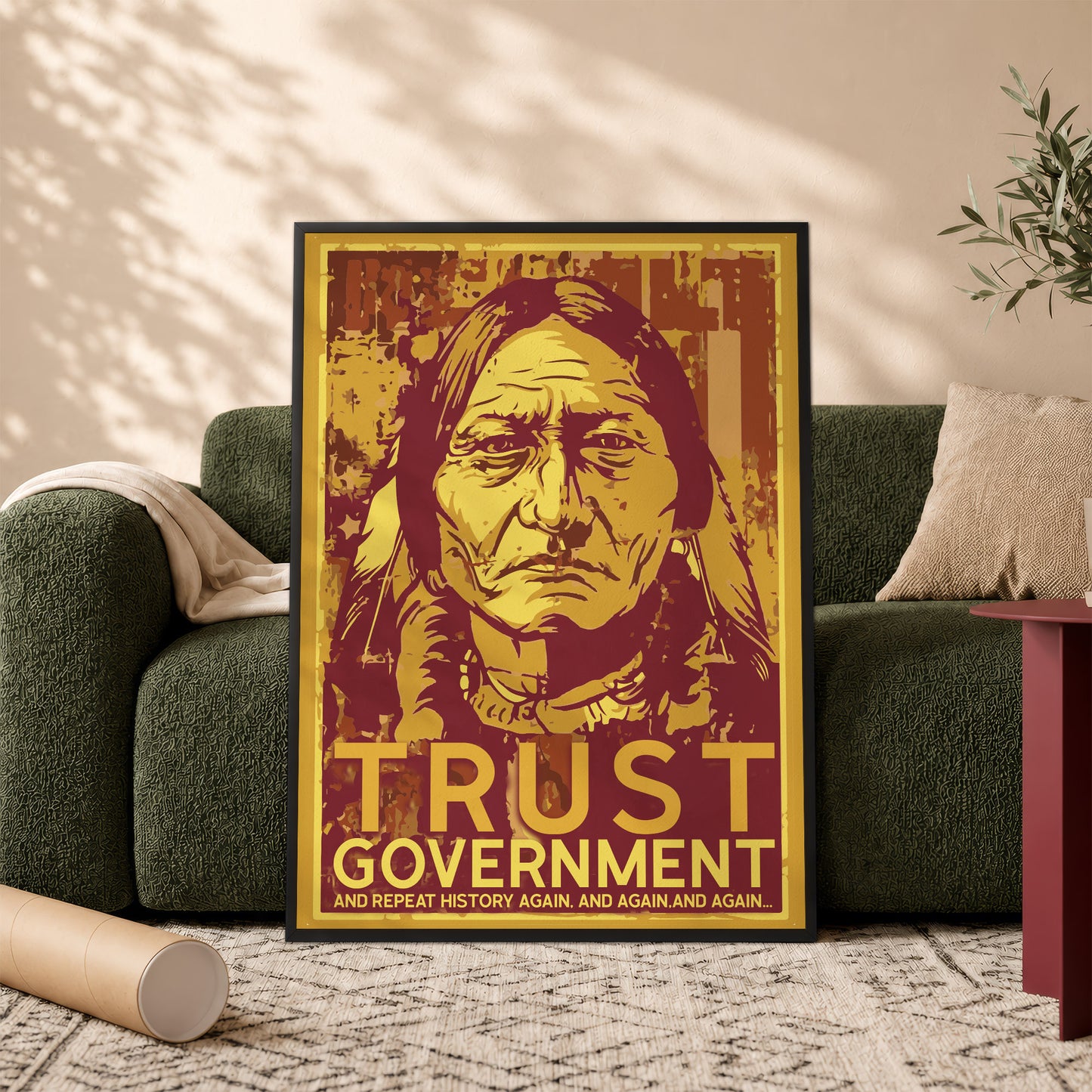 The Native Chief Portrait Poster/Canvas