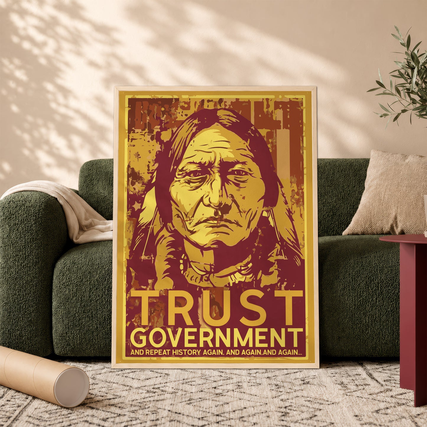 The Native Chief Portrait Poster/Canvas