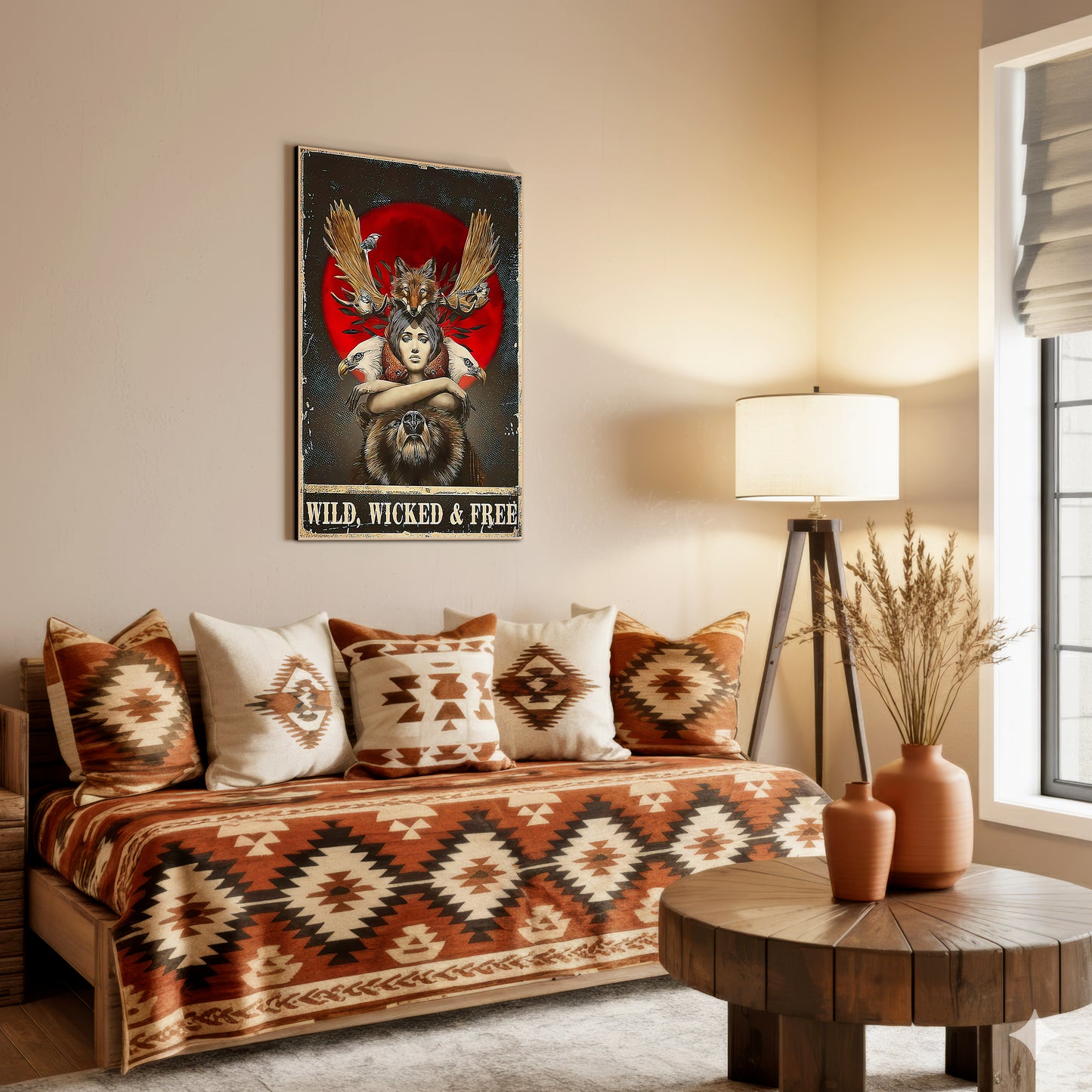 Wild, Wicked & Free Eagle Poster/Canvas