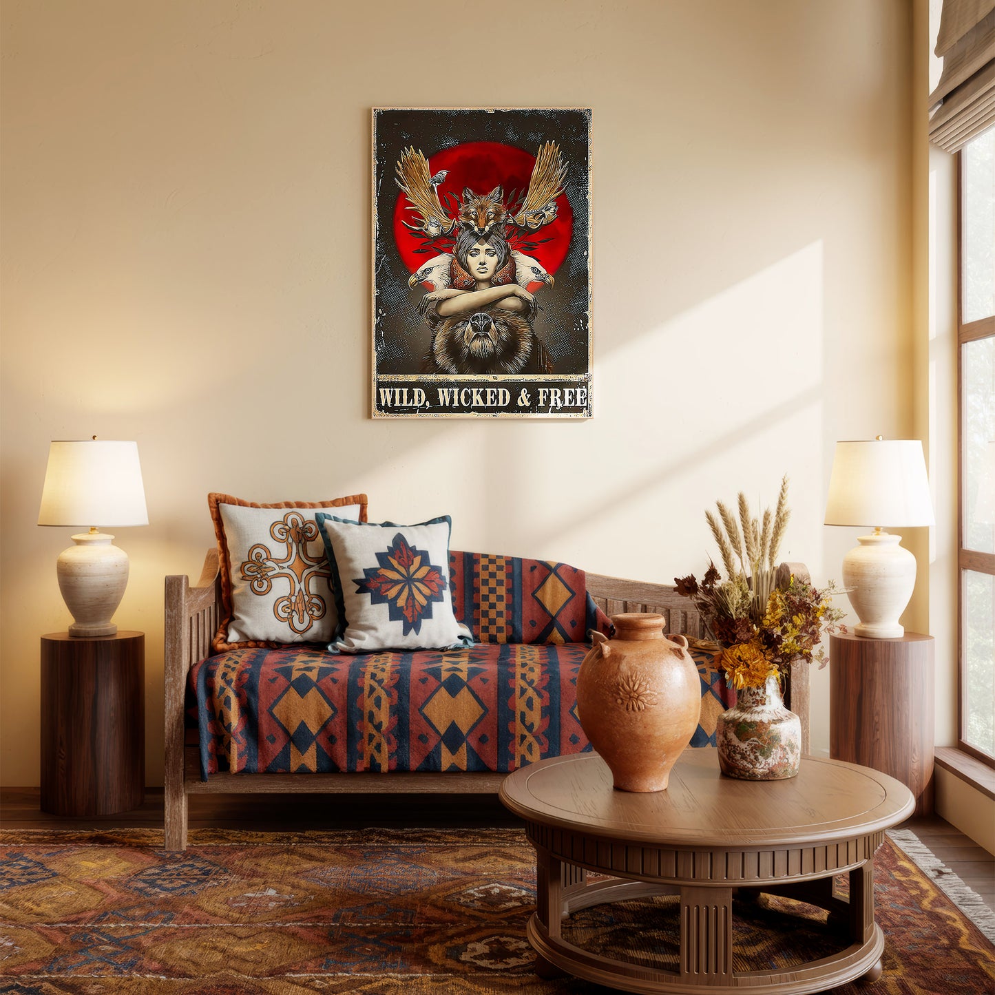 Wild, Wicked & Free Eagle Poster/Canvas