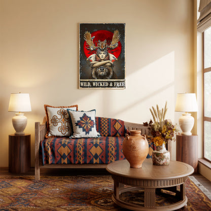 Wild, Wicked & Free Eagle Poster/Canvas