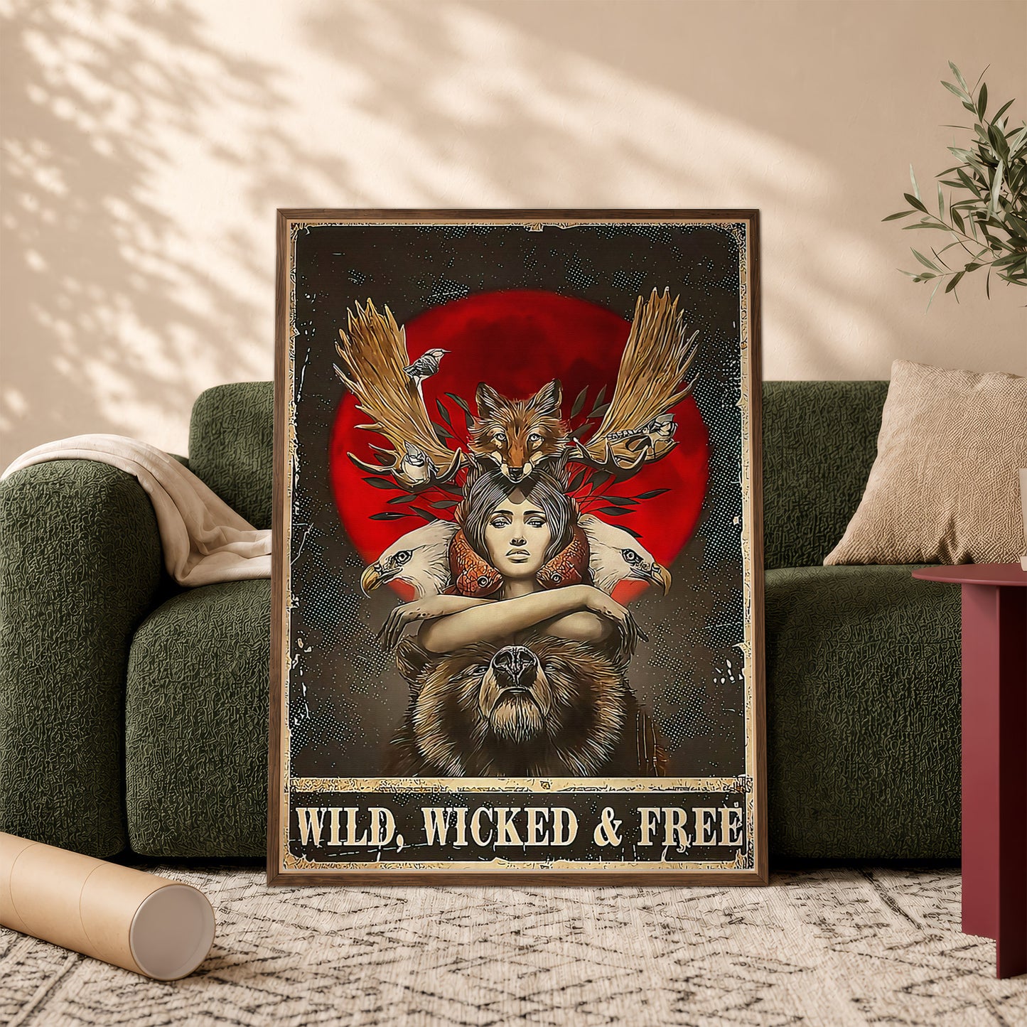 Wild, Wicked & Free Eagle Poster/Canvas