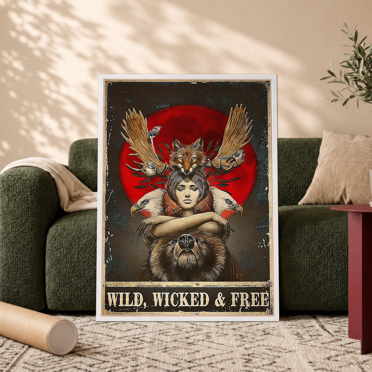Wild, Wicked & Free Eagle Poster/Canvas