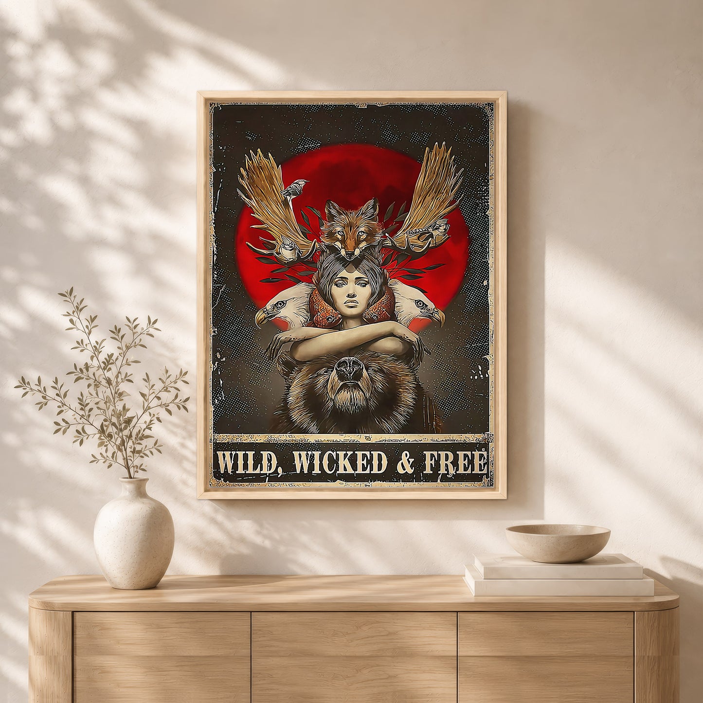Wild, Wicked & Free Eagle Poster/Canvas