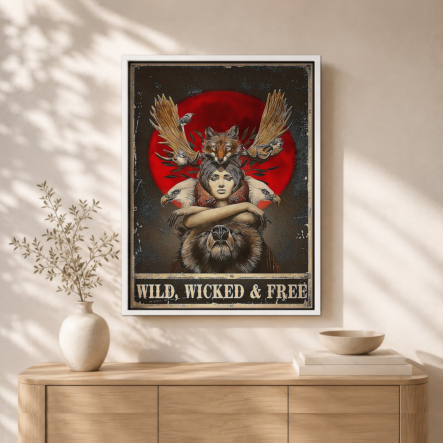 Wild, Wicked & Free Eagle Poster/Canvas