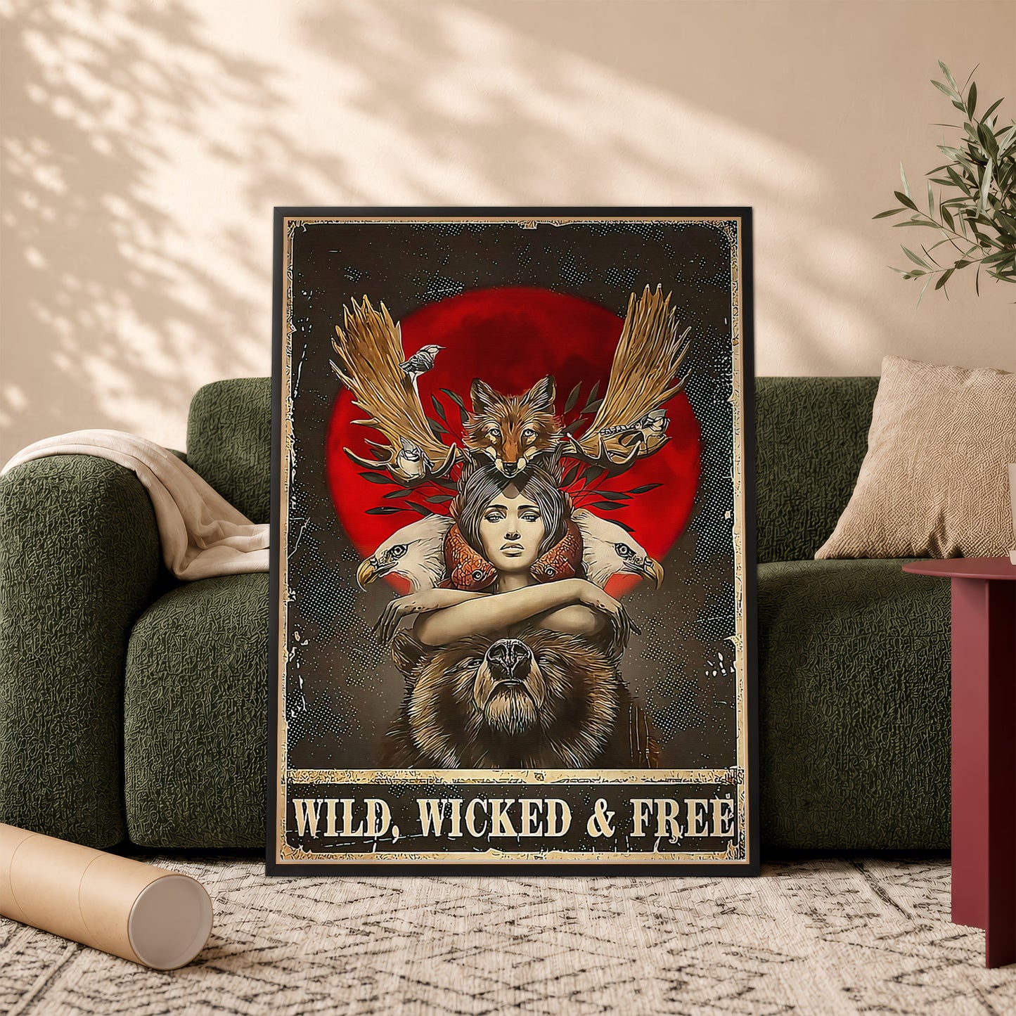 Wild, Wicked & Free Eagle Poster/Canvas