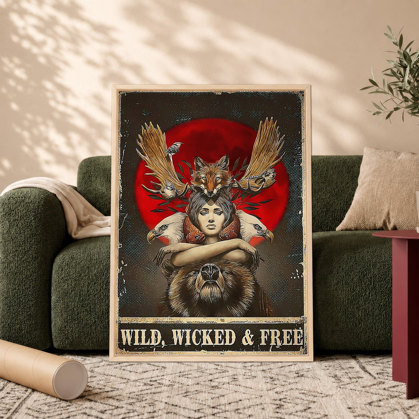 Wild, Wicked & Free Eagle Poster/Canvas