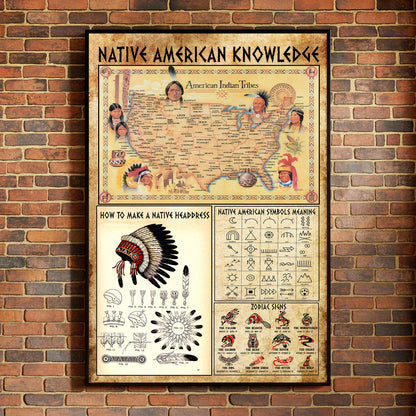 The Native American Knowledge Poster/Canvas