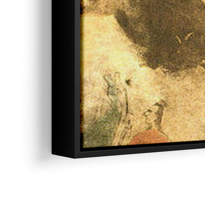 Buffalo Head Skull Feather Mark Poster/Canvas