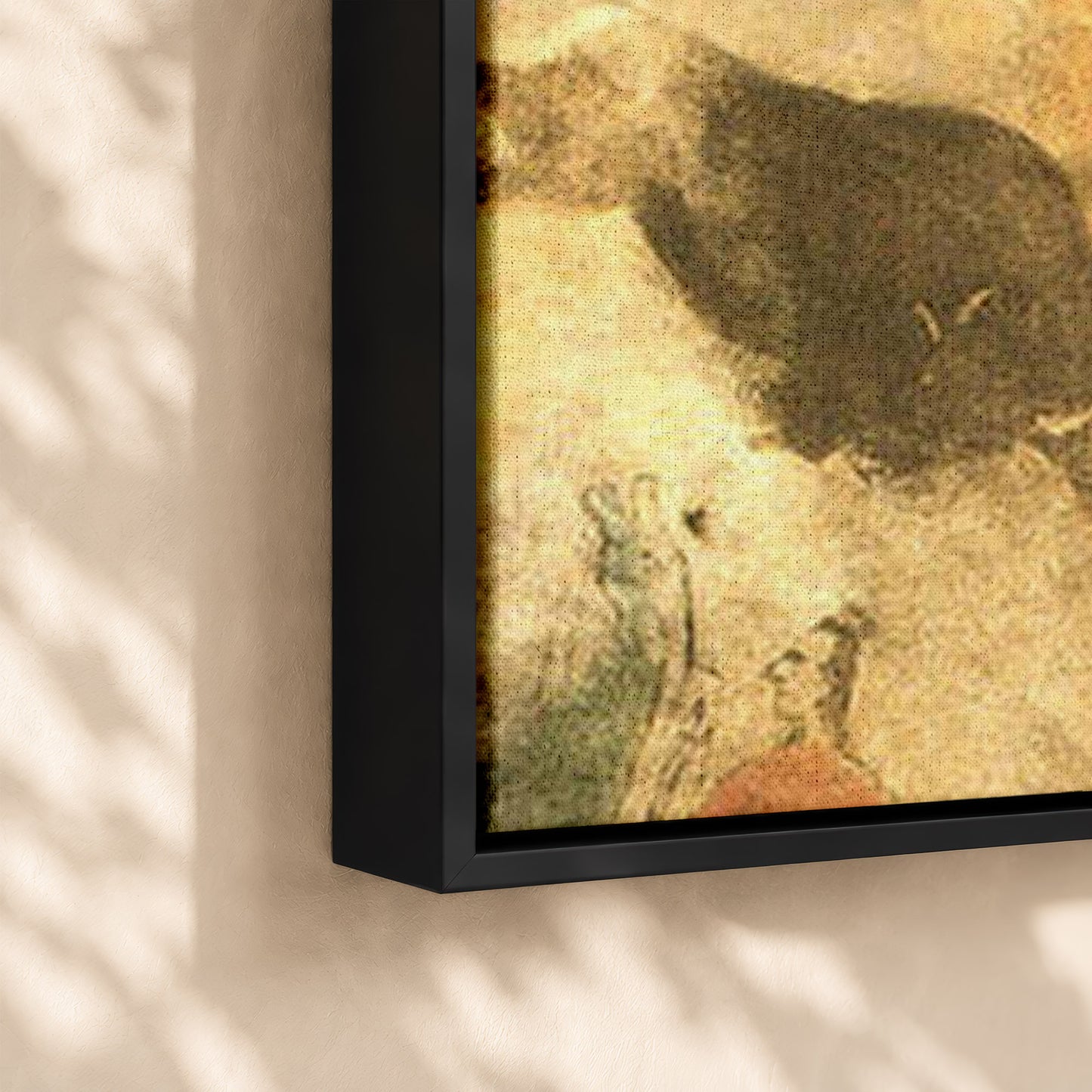 Buffalo Head Skull Feather Mark Poster/Canvas