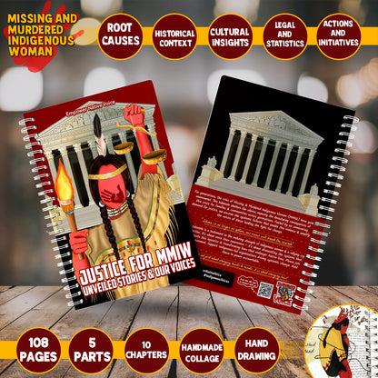 Premium Handmade Takenote: Justice for MMIW - Unveiled Stories & Our Voices + Free Bookmark Gift