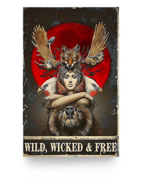 Wild, Wicked & Free Eagle Poster/Canvas