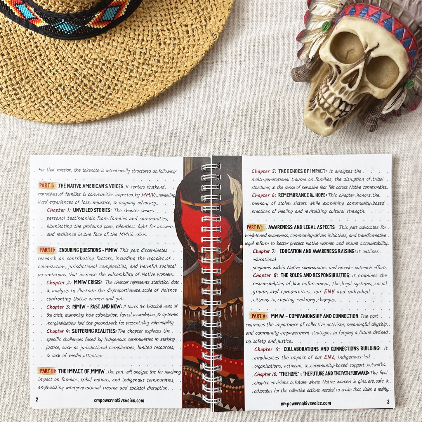 Premium Handmade Takenote: Justice for MMIW - Unveiled Stories & Our Voices + Free Bookmark Gift