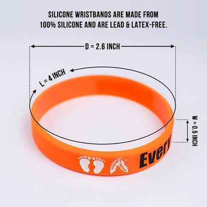 SALE 50% OFF - MMIW No More Stolen Sisters Silicone Wristband - Debossed Color V001