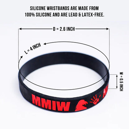 SALE 50% OFF - MMIW No More Stolen Sisters Silicone Wristband - Debossed Color V001