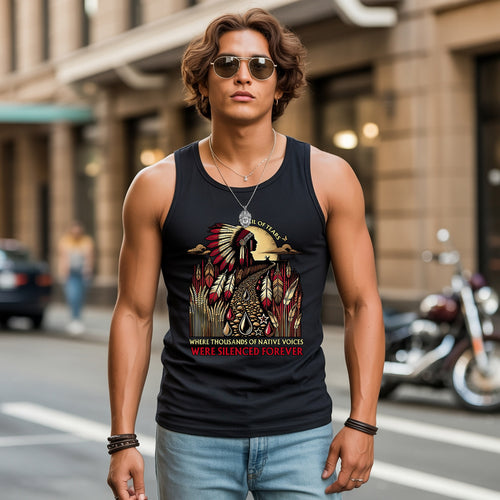 Trail Of Tears - Where Thousands Of Native Chief Unisex Tank Top