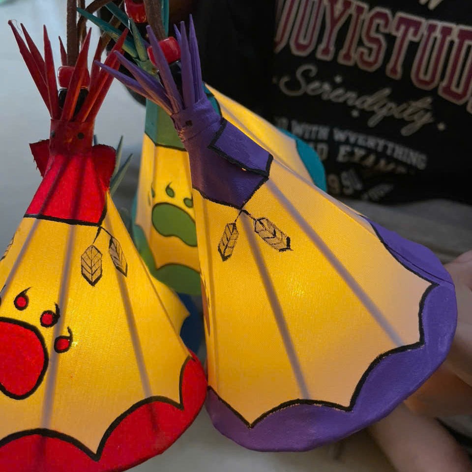 Hand Painted Tipi Home Decor